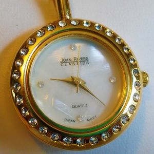 Joan Rivers Classics Gold Tone 16" Pendant Watch